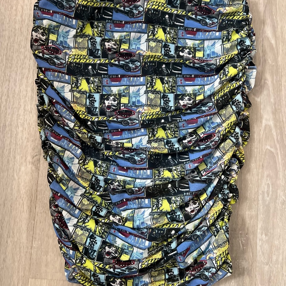 Forever 21 Multicolor Graphic Pencil Skirt